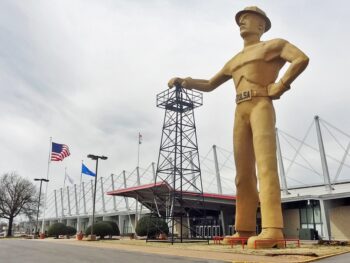 Golden Driller Plaza at Expo Square